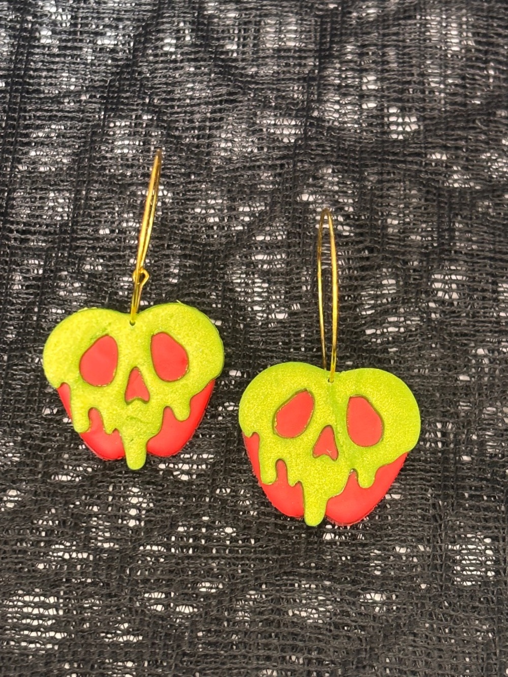 Poison apple earrings